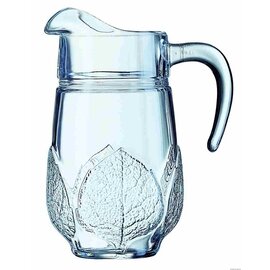 Arcoroc pitcher carafe ASPEN glass with relief 1300 ml H 225 mm