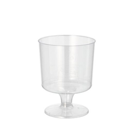 wine glass PS clear 0.17 ltr with mark; | disposable product photo