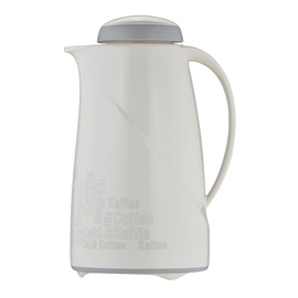 vacuum jug WAVE COFFEE BREAK 1 ltr white vacuum -  tempered glass screw cap  H 252 mm product photo