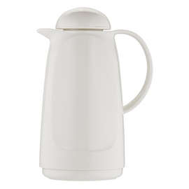 vacuum jug RELAX 1 ltr white glass insert screw cap  H 270 mm domed lid product photo
