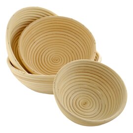 Round bread proofing baskets with plaited bottom - 201200