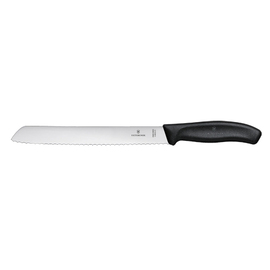 bread knife SWISS CLASSIC handle colour black | wavy cut product photo